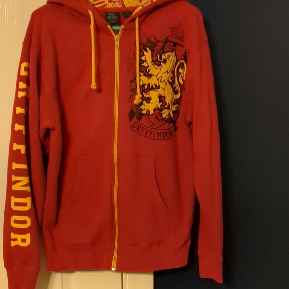 Harry Potter Gryffindor Red Hoodie with Yellow Accents